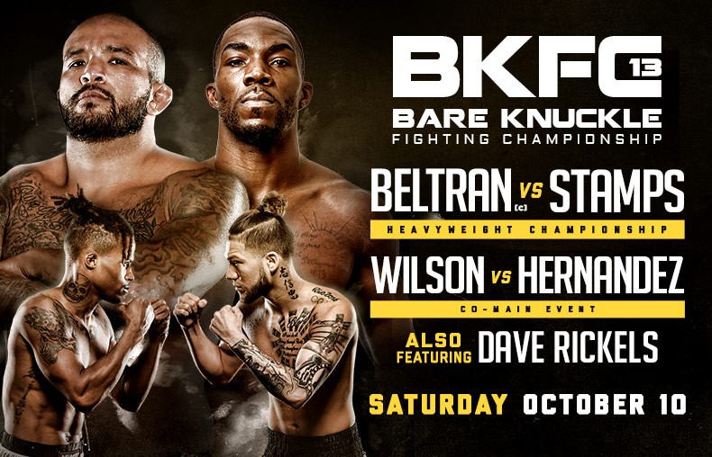 Bare Knuckle Fighting Championship 13 Salina Kansas October 10th 2020 seating chart